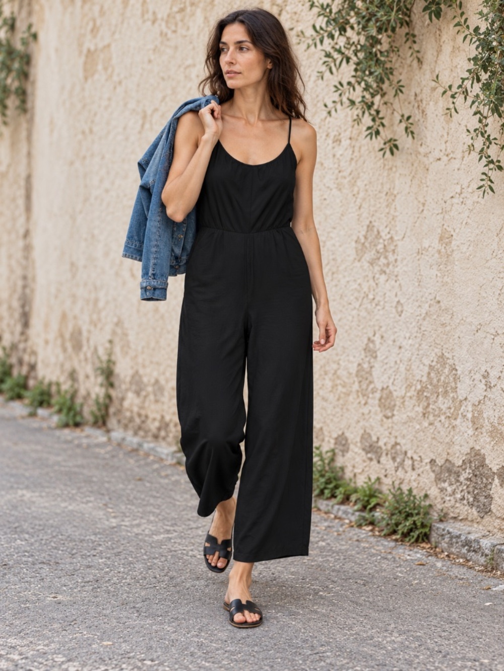 NWT | Echo Verde | Black Wide Leg Jumpsuit | Size Large